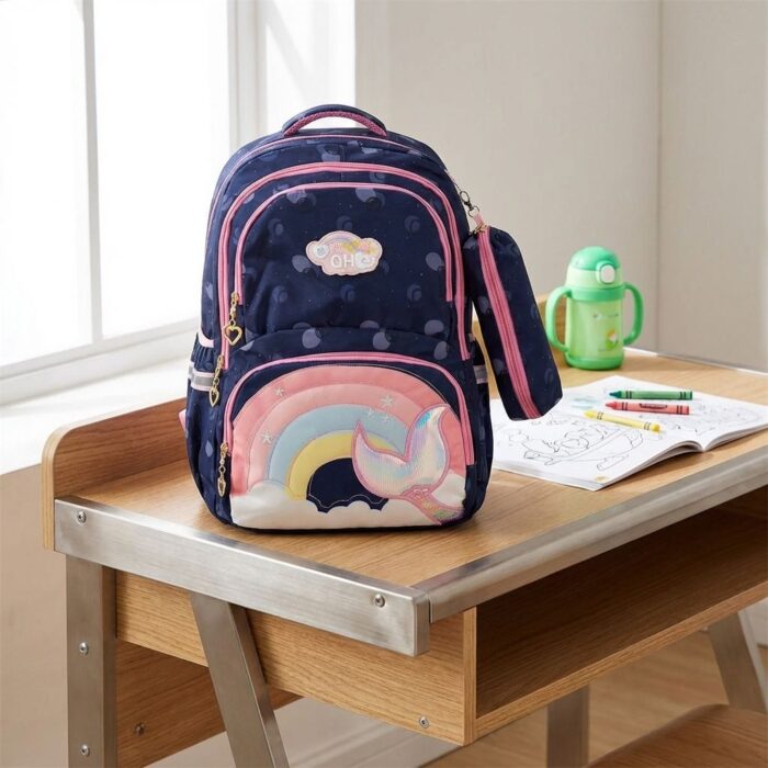 Mochila Kawaii Sirena Azul - Imagen 2