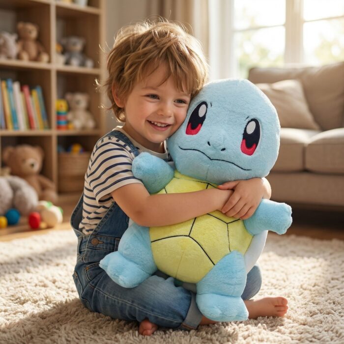 Peluche Amigo De Squirtle celeste Mediano - Imagen 3
