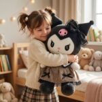 Peluche Kawaii Gatita Tierna con Vestido Oscuro - Imagen 2