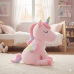 Peluche Gigante Kawaii Unicornio Rosado - Imagen 4