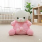 Peluche Oso Blanco Con Disfraz Rosado - Imagen 2