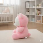 Peluche Oso Blanco Con Disfraz Rosado - Imagen 5