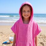 Toalla Poncho cambiador práctico Rosado