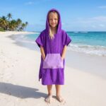 Toalla Poncho Cambiador Morado