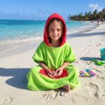 Toalla Poncho Cambiador Verde - Imagen 2