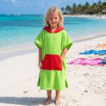 Toalla Poncho Cambiador Verde - Imagen 4