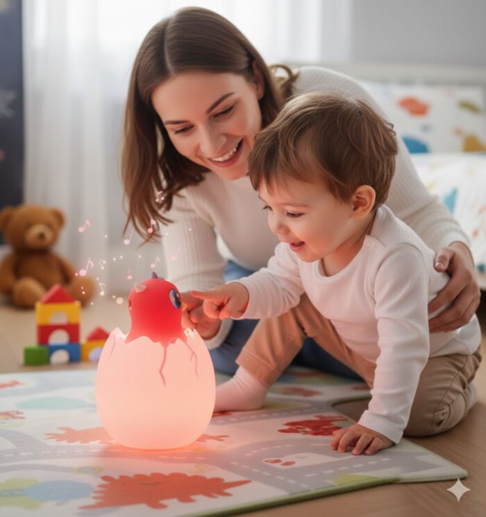 Lámpara de Dinosaurios Led Recargable 130 canciones - BÚHO - Imagen 3