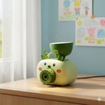 Lámpara de escritorio multifuncional Tajador portalápices Reno Verde
