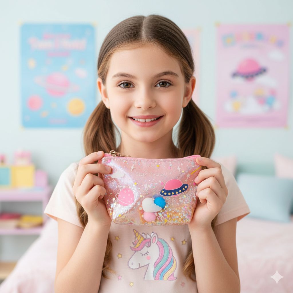 MO0001-Monedero Kawai para niñas Rosado_3 Monedero Kawai para niñas Rosado - Imagen 1