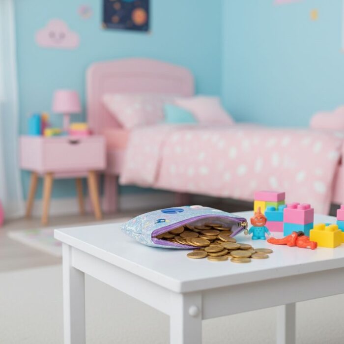 Monedero kawai para niñas Violeta - Imagen 2