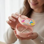 Organizador de Joyas en Forma de Corazón Lovely Rosado - Imagen 2