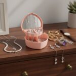 Organizador de Joyas en Forma de Corazón Lovely Rosado