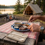 Set de Cubiertos de Camping - Crema - Imagen 4