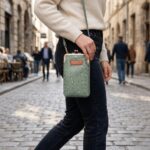 Bolso Cruzado Acolchado para Teléfono Verde Oliva Con Monedero - Imagen 2