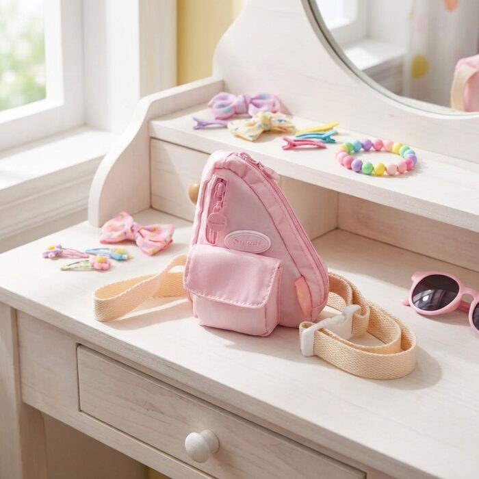 Monedero Morral kawaii Rosado Bebé con tirante - Imagen 2