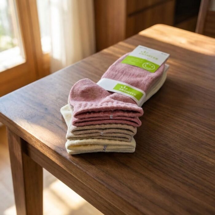 PACK DE 3 MEDIAS DE MUJER COLORES LACRE, MARRÓN CLARO Y BEIGE - Imagen 2