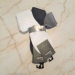 PACK DE 3 MEDIAS DE MUJER COLORES BLANCO, NEGRO Y GRIS