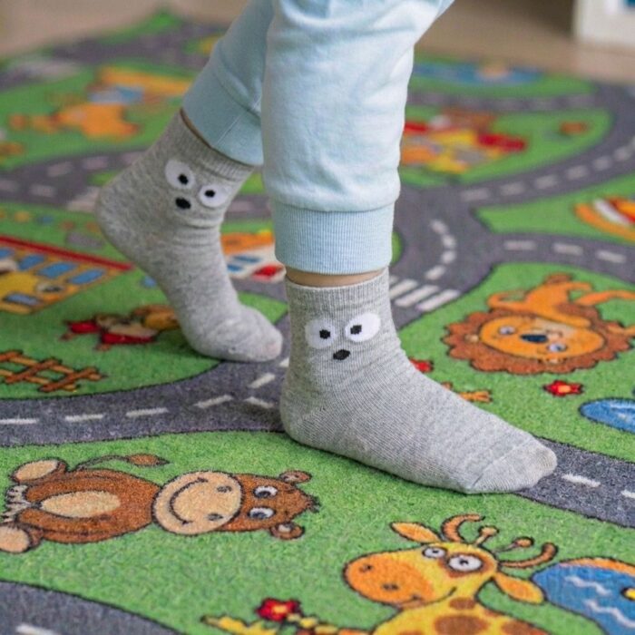 Pack de 3 Medias para niña colores Plomo, Azul y Gris - Imagen 4