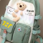 Mochila Kawaii Osito Verde - Imagen 2