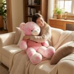 Peluche Multicolor Oso Tierno Con Chompa Melón - Imagen 4