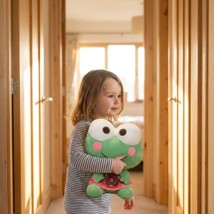 Peluche Rana Tierna Con Vestido Rosa - Imagen 3