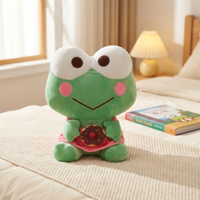 Peluche Rana Tierna Con Vestido Rosa - Imagen 2