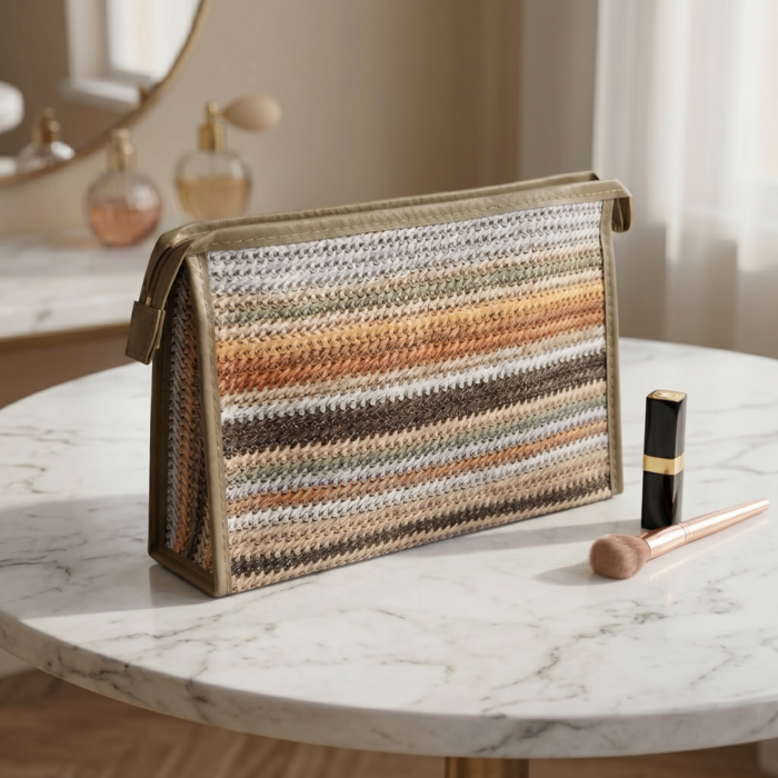 Neceser Organizador de Maquillaje Marrón - Imagen 2