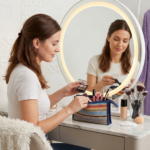 Neceser Organizador de Maquillaje Azul - Imagen 4