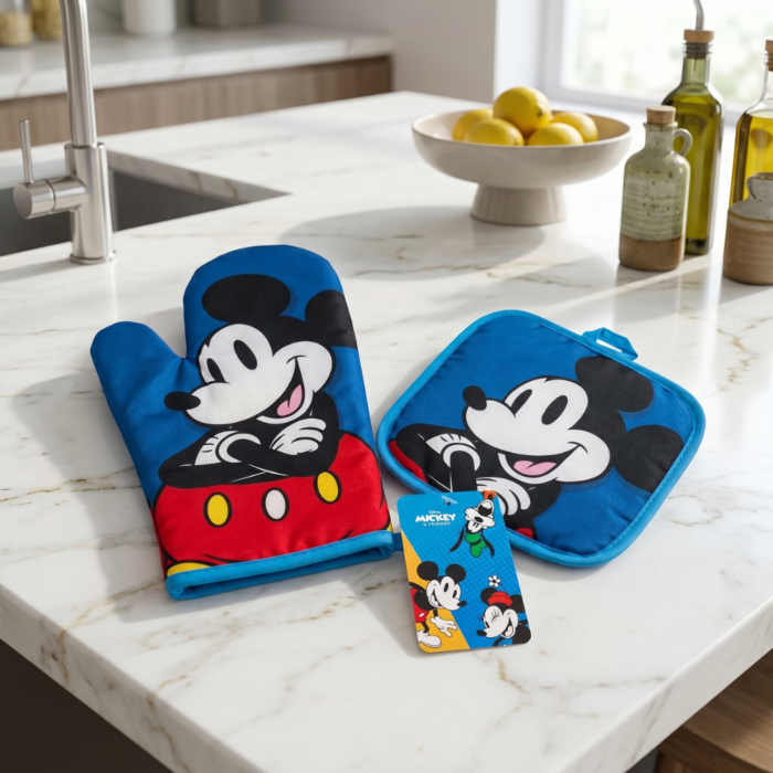 Guante de Horno y Toma Olla Mickey Mouse Azul - Imagen 2