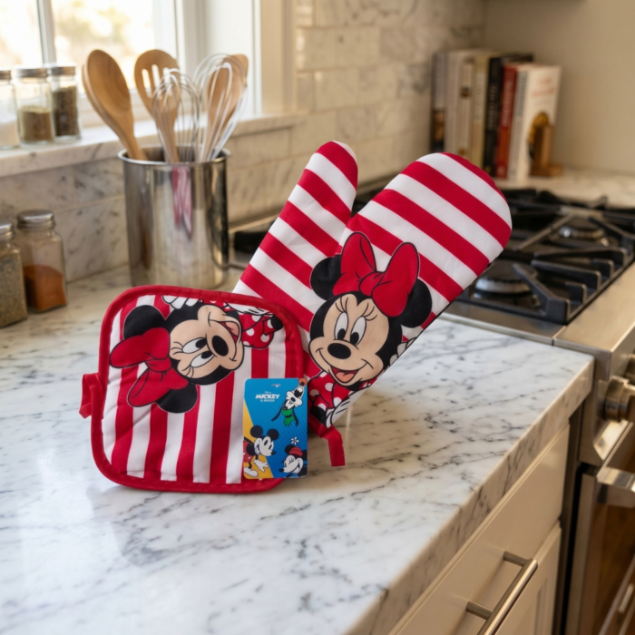 Guante de Horno y Toma Olla Minnie Mouse Rojo - Imagen 2