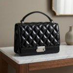 Cartera de Cuadros Negro