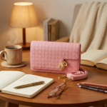 Cartera de Mano Rosada