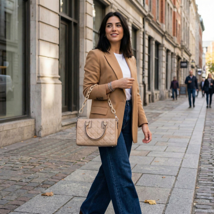Cartera de Mano Beige - Imagen 4