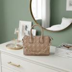 Cartera de Mano Beige - Imagen 2