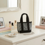 Cartera de Mano Mini Tote Negro