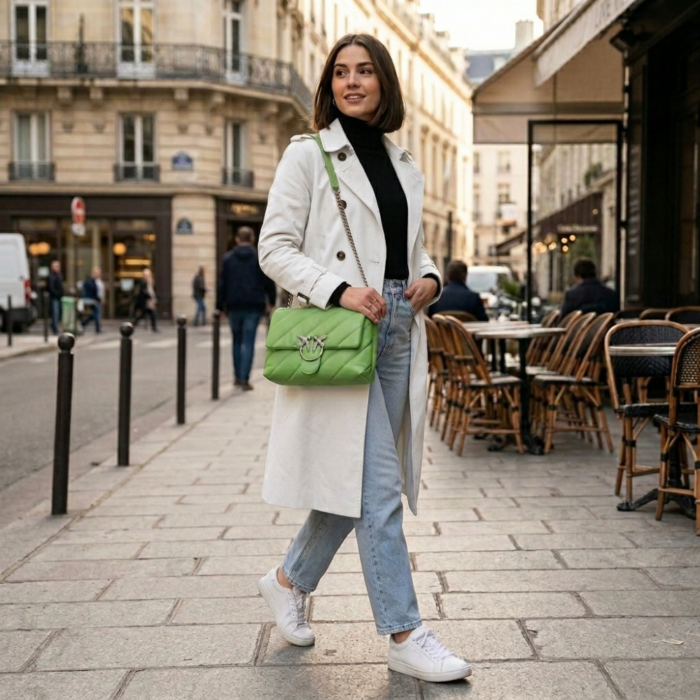Cartera de Hombro Verde - Imagen 3