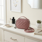Cartera de Hombro con Morral Rosado