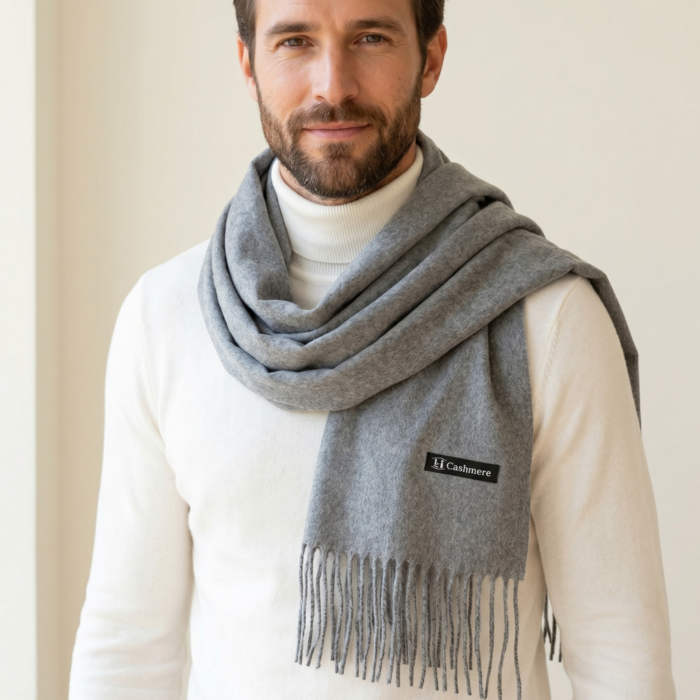 Bufanda para Varón Gris - Imagen 3