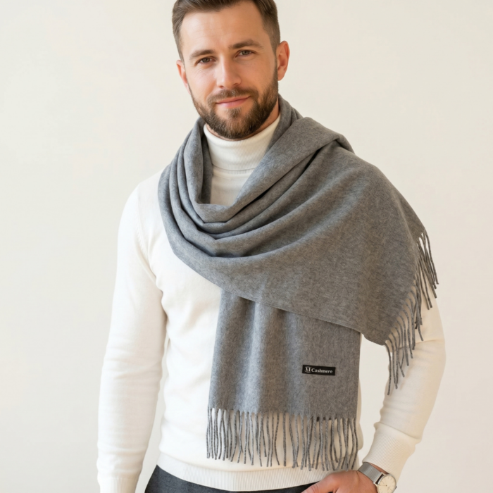 Bufanda para Varón Gris - Imagen 4