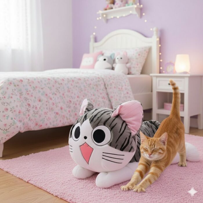 Peluche Gato Echado Grande - Imagen 4