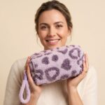 Neceser Afelpado Diseño Corazones Lila - Imagen 4