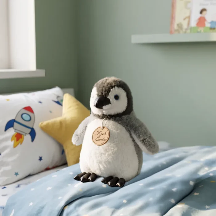 Peluche Pinguino Real Gris 30 cm - Imagen 3