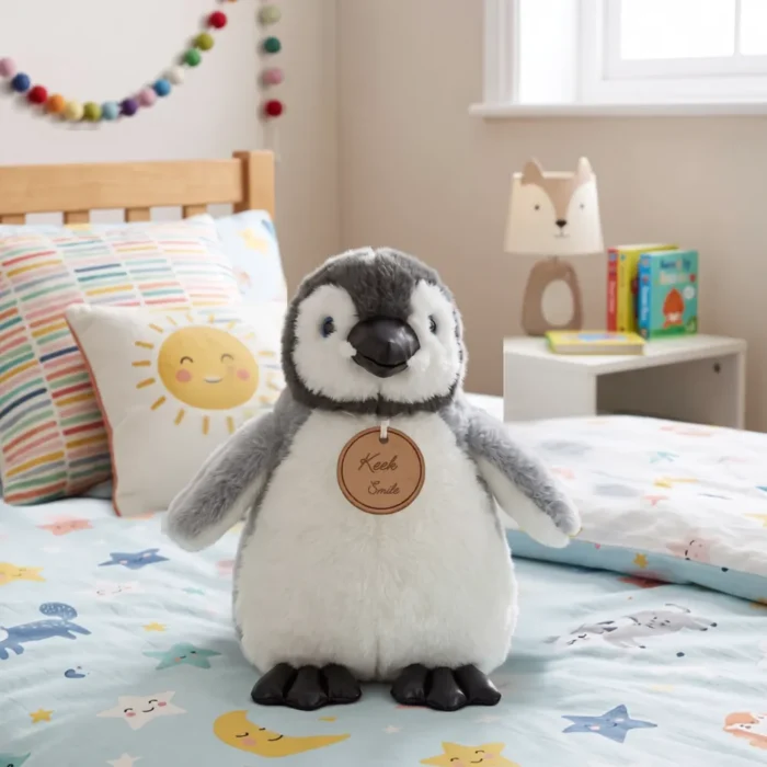 Peluche Pinguino Real Gris 30 cm - Imagen 2
