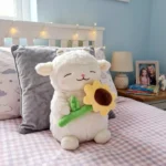 Peluche Oveja con Flor 25 cm - Imagen 3