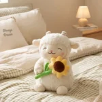 Peluche Oveja con Flor 25 cm