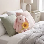 Peluche Coneja con Girasol Rosado 38 cm - Imagen 3