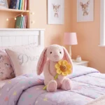 Peluche Coneja con Girasol Rosado 38 cm - Imagen 4