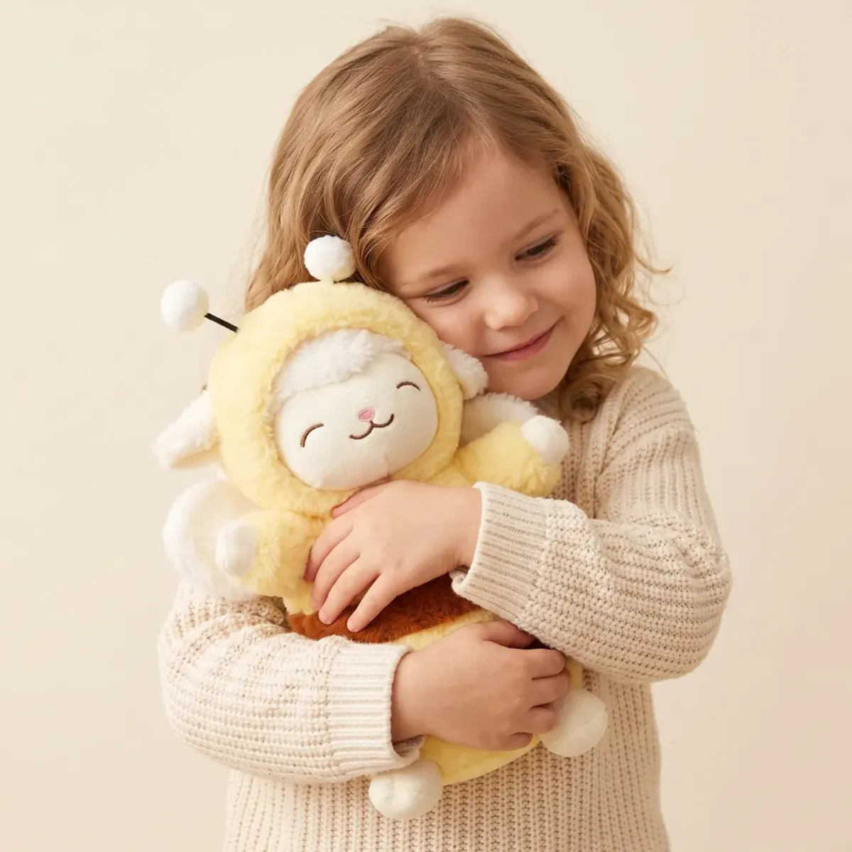 w=1200,h=1200,fit=pad (31) Peluche Oveja con Disfraz de Abeja - Imagen 1
