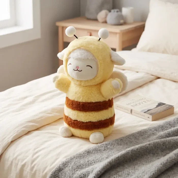 Peluche Oveja con Disfraz de Abeja - Imagen 2