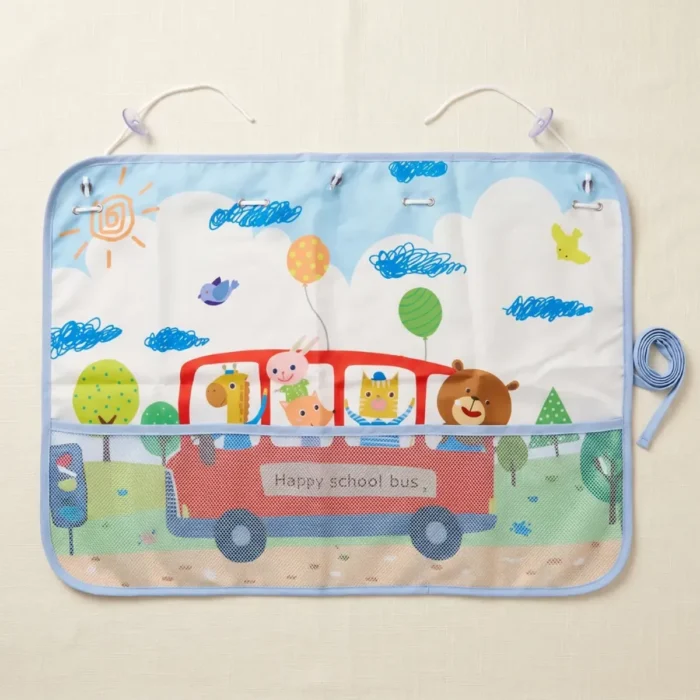 Cortina para Auto Animalitos Bus Rojo - Imagen 3